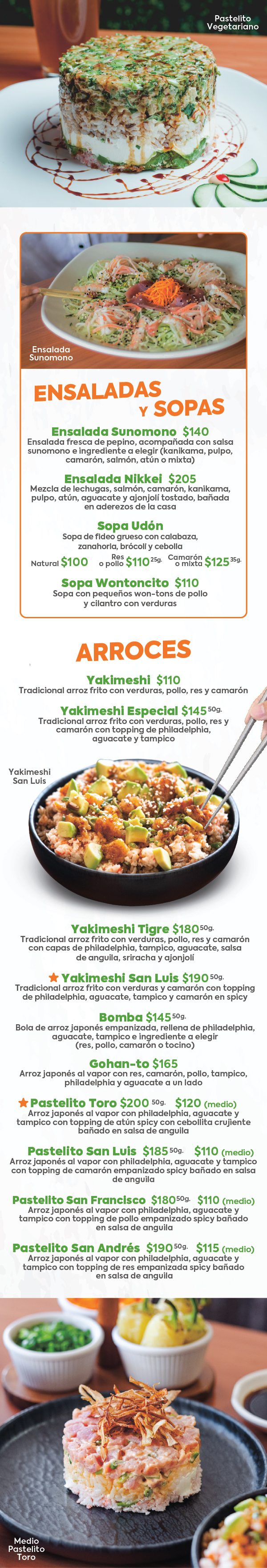 Menú SUSHILO